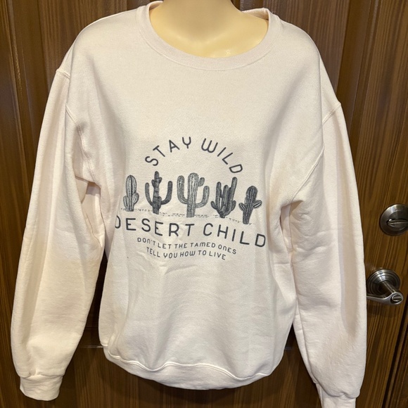 Jerseys Sweat Shirt Cream Color Women's S - Picture 1 of 5